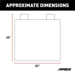 ARIES 3147-20 - Seat Defender 58 x 63 Removable Waterproof Camo XL Bench Cover