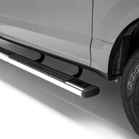 ARIES 4444002 - 6 x 75 Polish Stainless Oval Side Bars, Select Silverado, Tahoe, Sierra, Yukon