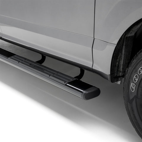 ARIES 4445003 - 6 x 91 Black Aluminum Oval Side Bars, Select Chevrolet, GMC