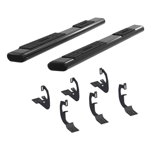 ARIES 4445016 - 6 x 75-Inch Oval Black Aluminum Nerf Bars, Select Ford Expedition