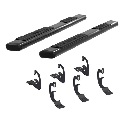 ARIES 4445031 - 6 x 85-Inch Oval Black Aluminum Nerf Bars, Select Toyota Tundra