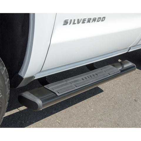 ARIES 4445040 - 6 x 53 Black Aluminum Oval Side Bars, Select Chevrolet Silverado, GMC Sierra