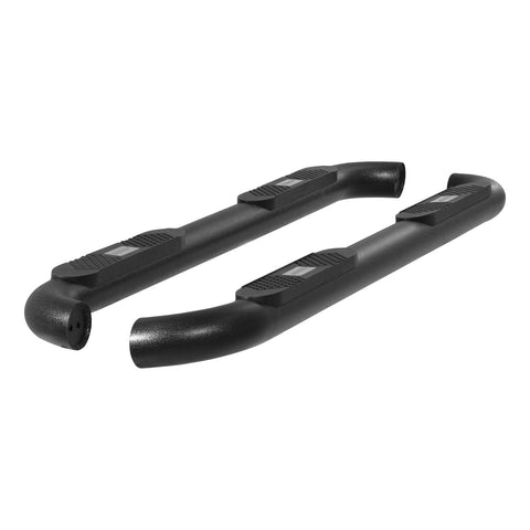 ARIES AL233006 - Big Step 4 Black Aluminum Round Side Bars, Select Ford Excursion, F-250, F-350