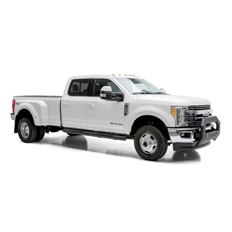 ARIES AL233006 - Big Step 4 Black Aluminum Round Side Bars, Select Ford Excursion, F-250, F-350