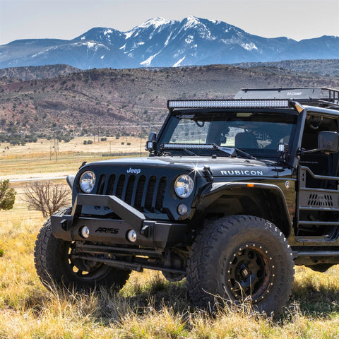 ARIES AR15800 - Jeep Wrangler JK Windshield Light Brackets, LEDs Sold Separately