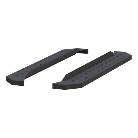 ARIES C2853 - RidgeStep 6-1/2 x 53 Black Steel Running Boards (No Brackets)