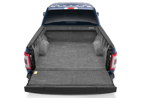 BedRug BRQ15SCK - 15+ FORD F-150 5'7 BED  Liner Classic Drop In Under Bed Rail Dark Gray Carpet-Like Polypropylene