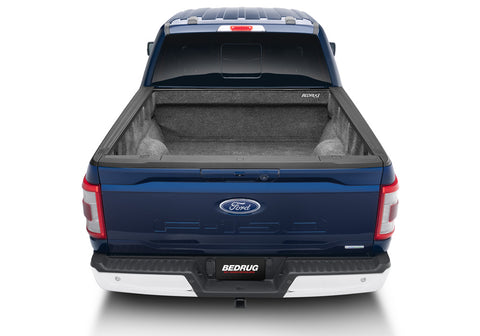 BedRug BRQ15SCK - 15+ FORD F-150 5'7 BED  Liner Classic Drop In Under Bed Rail Dark Gray Carpet-Like Polypropylene