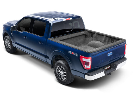 BedRug BRQ15SCK - 15+ FORD F-150 5'7 BED  Liner Classic Drop In Under Bed Rail Dark Gray Carpet-Like Polypropylene