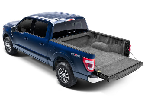 BedRug BRQ15SCK - 15+ FORD F-150 5'7 BED  Liner Classic Drop In Under Bed Rail Dark Gray Carpet-Like Polypropylene