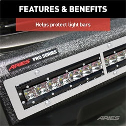 ARIES PC10OS - Pro Series 30-Inch Brushed Stainless Light Bar Cover Plate