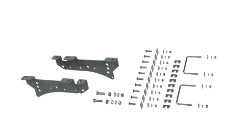 B&W Trailer Hitches RVR2400 - Custom Installation Brackets For Universal Mounting Rails Some Ford Trucks