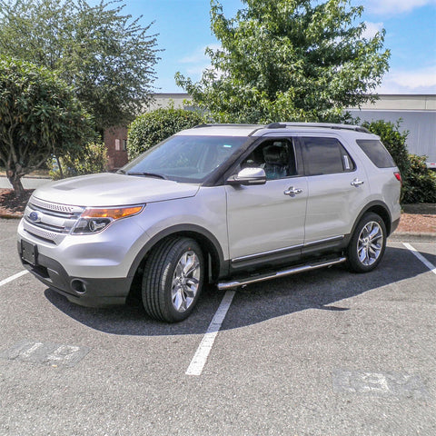 ARIES S223041-2 - 4 Polished Stainless Oval Side Bars, Select Ford Explorer