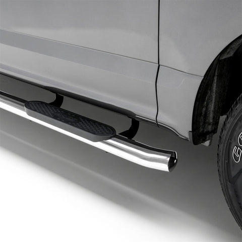 ARIES S224017-2 - 4 Polished Stainless Oval Side Bars, Select Silverado, Sierra 1500, 2500, 3500