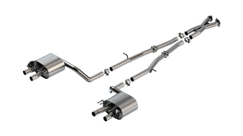 Borla 140936 Exhaust System Kit S-Type Cat Back System T-304 Stainless Steel With 